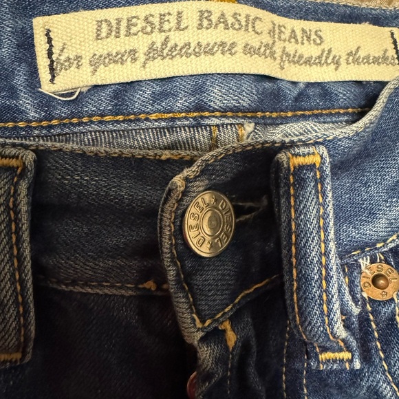 Diesel Jeans Medium Wash Men's Size 28 (24 Inch Waist) Straight Leg I Vintage - Picture 3 of 8